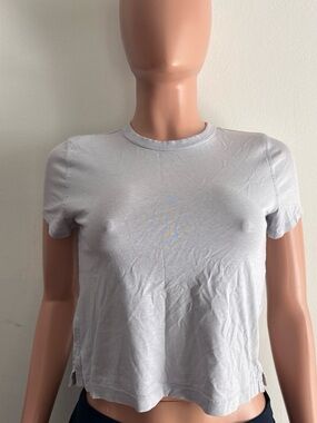 lululemon athletica Light Gray Short Sleeve Crew Tee